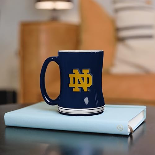 Notre Dame Fighting Irish 14oz Relief Mug - Officially Licensed College Team Fan Gift