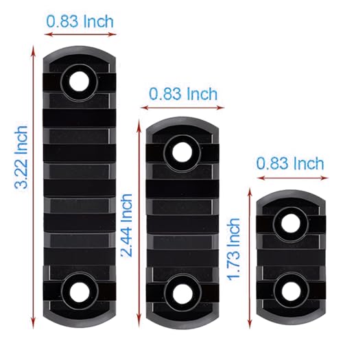 Single Picatinny Rail Set with T-Nuts, Screws & Wrench - 335577