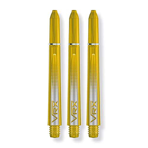 RED DRAGON VRX Medium Dart Shafts - Transparent Polymer Stems with Flight Locking System