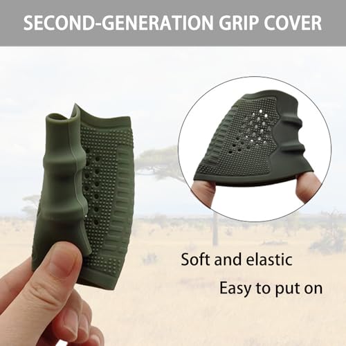 Tactical Quick Pull Grip Cover - Non-Slip Rubber Grip Glove, Yellow
