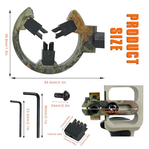 LWANO Small Camouflage Whisker Biscuit Arrow Rest for Compound Bow - Left/Right Hand