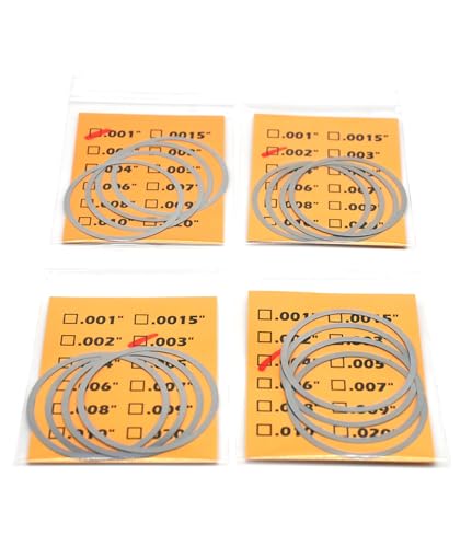 308 Barrel Nut Shim Kit - Precision Stainless Steel for Rifle Alignment (16 Pack)