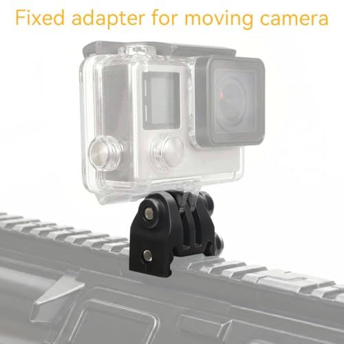 Picatinny Rail Mount Adapter for GoPro Action Camera - Black