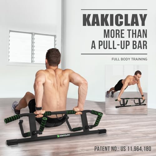 Multi-Grip Pull Up Bar with Ergonomic Design & Suspension Straps