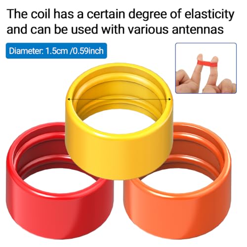 Two-Way Radio Antenna Color Bands - 7 Pack for Walkie Talkies