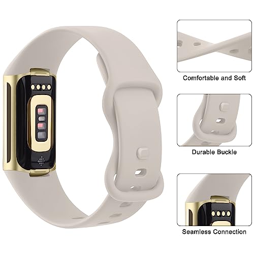 Fitbit Charge 6 / 5 Replacement Bands - Starlight Small