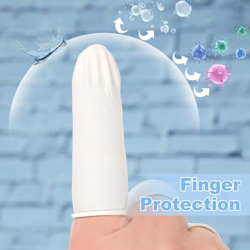 Medium Disposable Finger Cots - Latex Finger Protectors