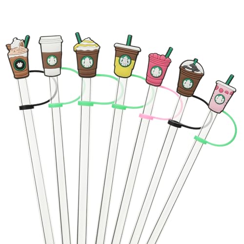 Straw Cover for 7-8mm Straws - 7 Unique Designs - 8mm