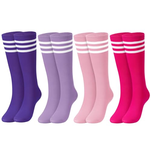 Knee High Socks for Women - Purple, Light Purple, Pink, Rose Red