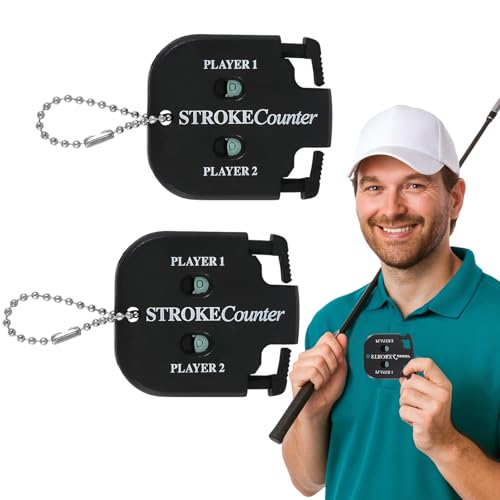 Mini Golf Stroke Counter Clicker - 2PCS Dual Dial Scorekeeper