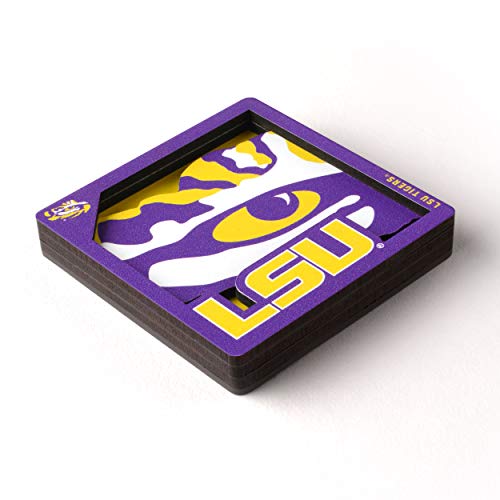 YouTheFan NCAA LSU Tigers 3D Logo Magnetic Fan Accessory