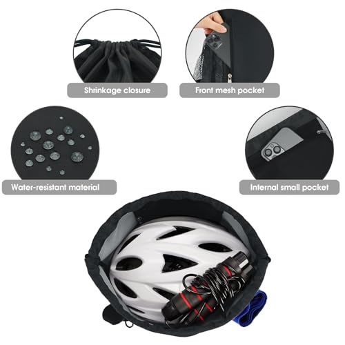 Water-Resistant Drawstring Backpack for Sports, Travel & Yoga
