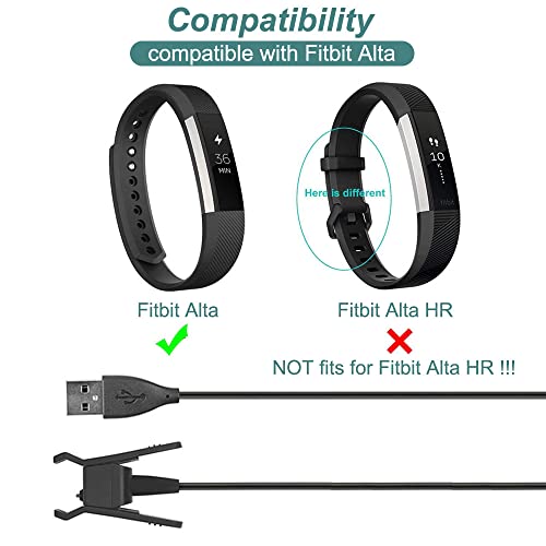 Charger for Fitbit Alta Activity Tracker - 3.3ft USB Cable