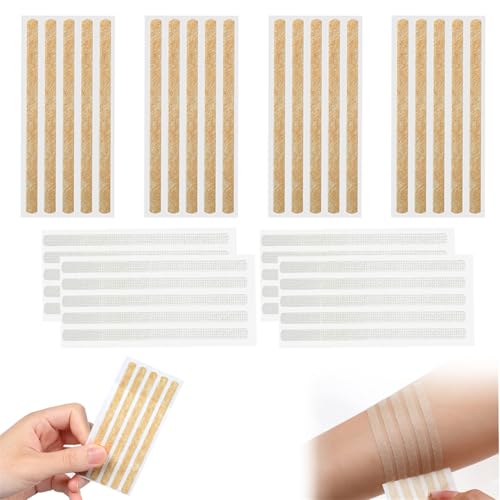 Sterile Wound Closure Strips - 40 Adhesive Skin Sutures, 1/4" x 4"