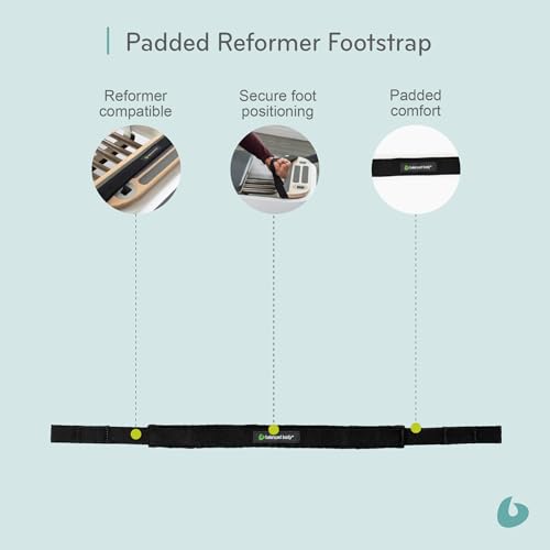 Adjustable Padded Footstrap for Pilates Reformer Workouts