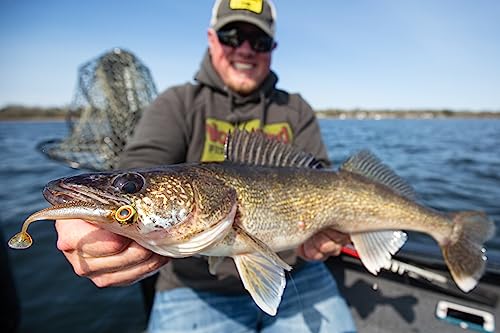 Eye Candy Paddle Shad Floating Soft Plastic Minnow Bait - Firecracker, 4"