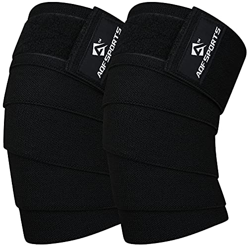 Weightlifting Knee Wraps - 78" USPA Approved - Black