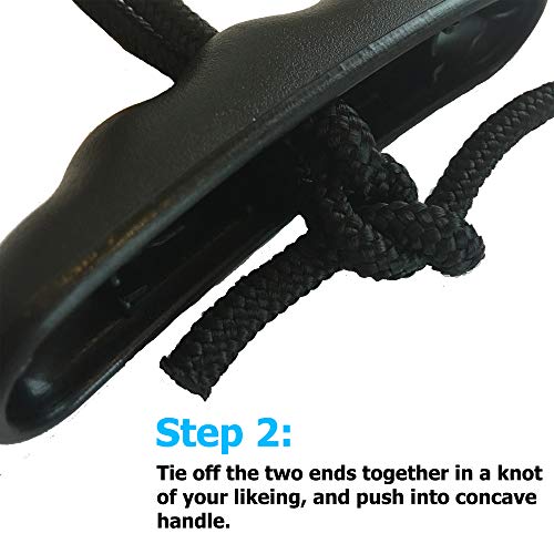 Kayak T-Handle Replacement Kit - Heavy Duty Bungee - Gray (2 Pack)