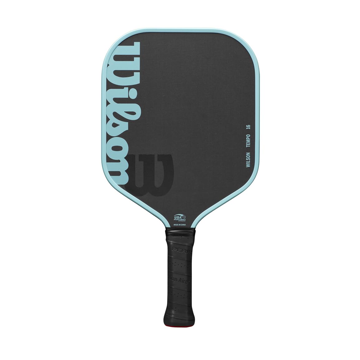 Wilson Tempo 16mm Pickleball Paddle - Grip Size 2-4 1/4", Black/Blue