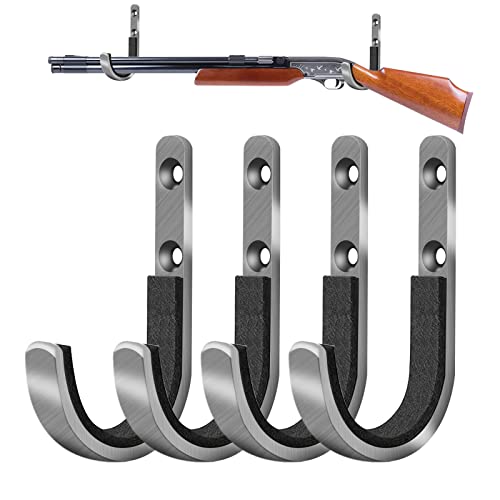 Heavy Duty Steel Gun Hooks for Wall - Safe Storage & Display