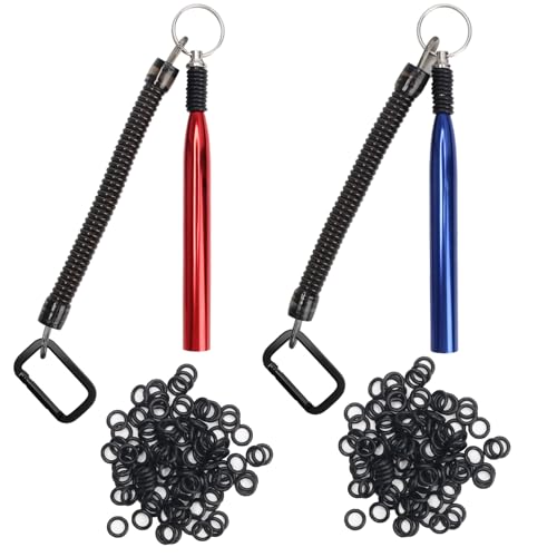 Wacky Rig Tool Kit with 200 O-Rings - Red & Blue