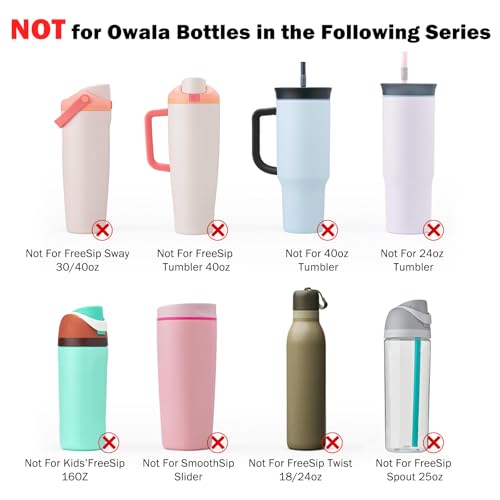 Silicone Boot for Owala Water Bottle - 2 Pack, 32 oz, Cream