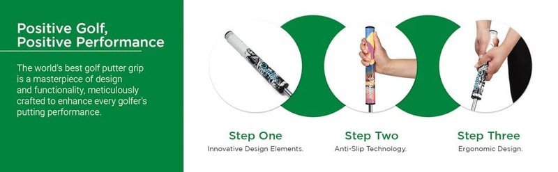 Positive Golf, Yosemite Putter Grip. 3.0.