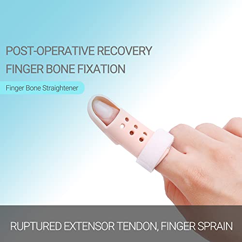 Finger Splint Brace - 2 Pieces Adjustable Support for Knuckle Protection