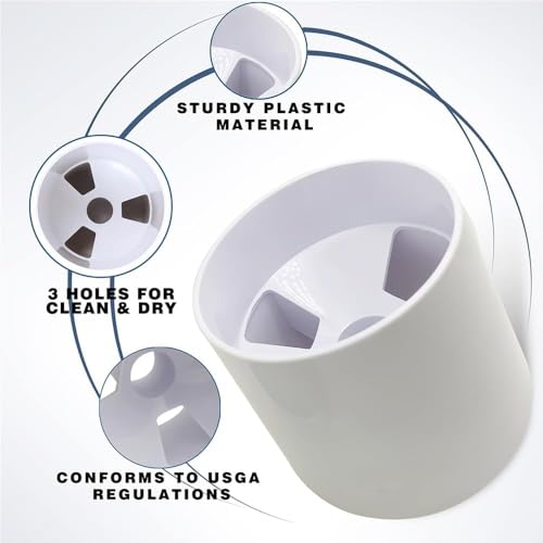BKPC 1-Piece Stainless Steel Golf Putting Cup with Metal Base - Indoor & Outdoor Practice Hole
