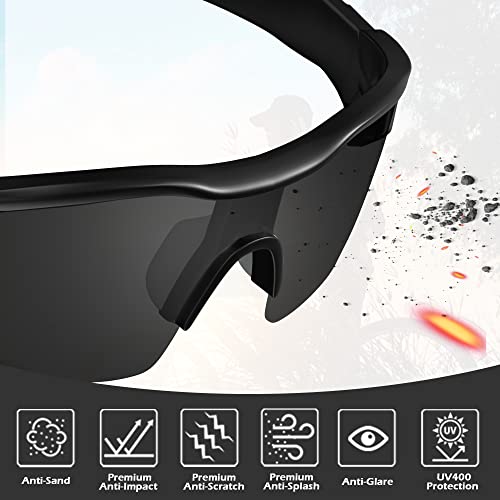 Safety Glasses for Men Women, Safety Goggles ANSI Z87.1 UV Eye Protection, Wrap Around Anti Scratch for Work Lab