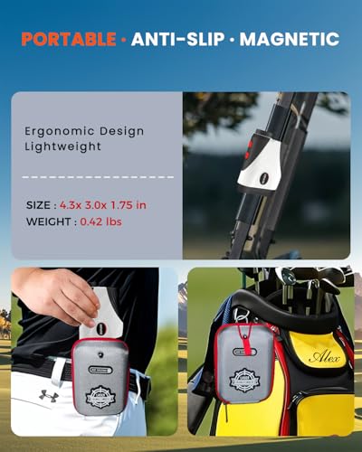 Laser Golf Rangefinder with Slope - 1200 Yard, 7X Magnification