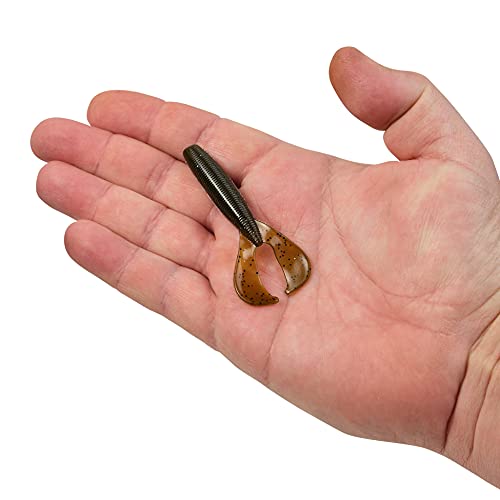 PowerBait The Boss Grub Fishing Lure - 3 Inch Green Pumpkin