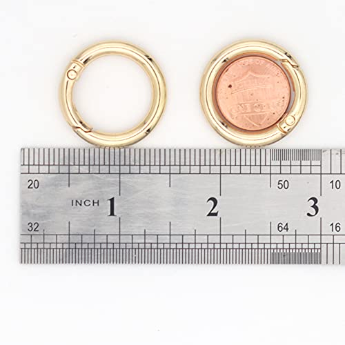 20pcs Gold 3/4 Inch Trigger Spring O Rings Snap Clips