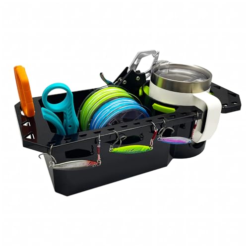 Gocozer Black Boat Cup Holder with Rubber Tab | Universal Marine Storage Organizer - 1 Piece
