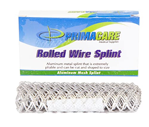 Emergency Rolled Mesh Wire Splint - 26" x 4" First Aid Fracture Support