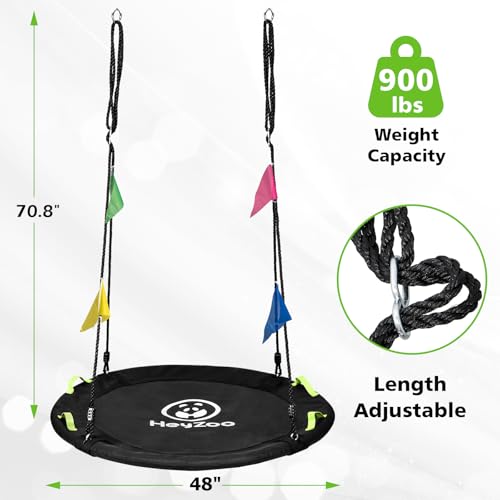 48 Inch Tree Swing - Large Saucer Flying Swing for Backyard