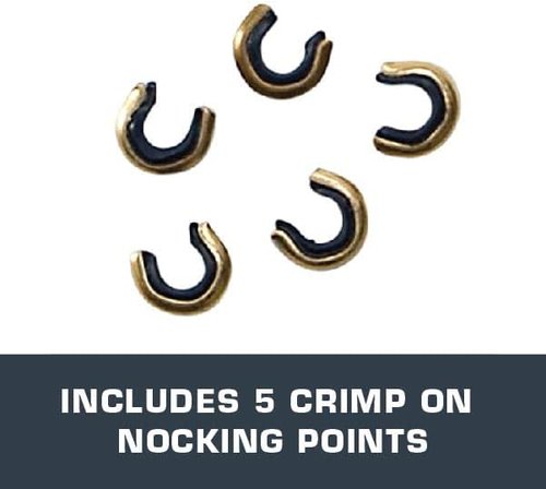 Allen Company 5-Pack Bowstring Nock Set | Secure Fit for Recurve & Compound Bows - Ideal for Archery Repair & Maintenance