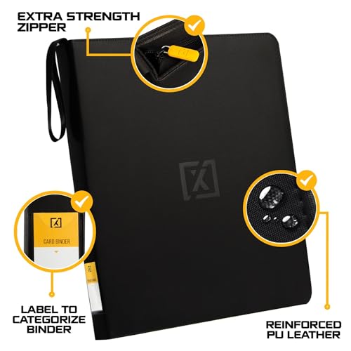 Top Load Card Binder for 252 Cards - Includes 20 Premium Cases