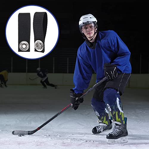 Hockey Helmet Chin Strap Replacement - 3 Detachable Straps, Black