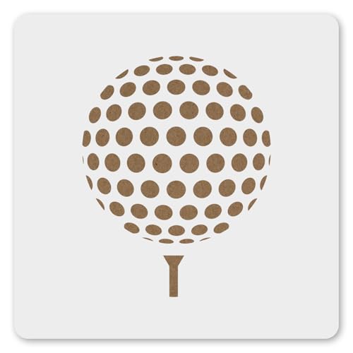 MAGJUCHE Golf Ball Stencil 12 Inches, Reusable Sport Stencil for Painting DIY Crafts Decor