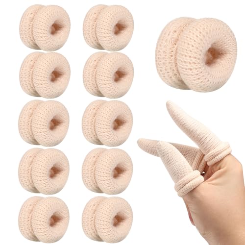 10-Piece Breathable Finger Bandage Set - Protective Cotton Fingertip Cots