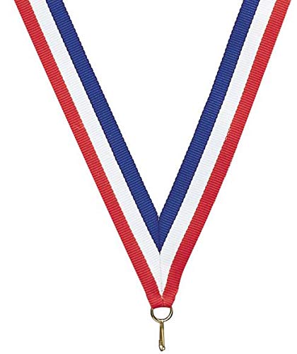 Gold Football Medals Award with Neck Ribbon - Style 10