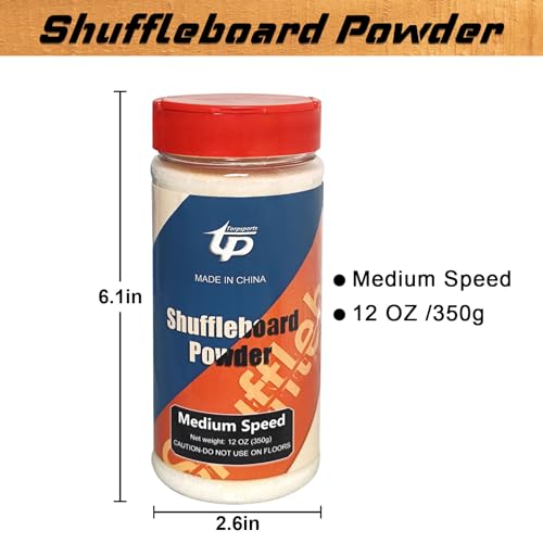 Medium Speed Shuffleboard Powder Set with Mini Brush - 2 Cans