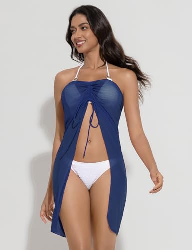 Women's Semi-Sheer Sarong Cover Up - Bikini Wrap