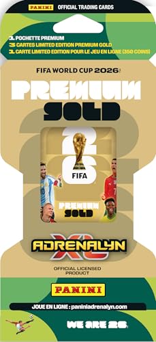 FIFA World Cup 2026 Premium Gold Trading Cards Set - 1 Pouch + 4 Limited Edition Cards