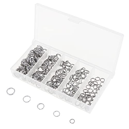 200pcs Stainless Steel Fishing Split Rings - Strong Connectors