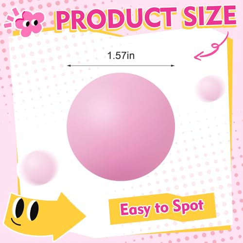 Table Tennis Balls - 12 Pack Solid Pastel Pink