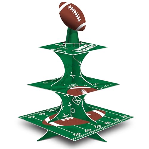 FRIDAY NIGHT Super Football Bowl Party Cardboard Cupcake Stands 3