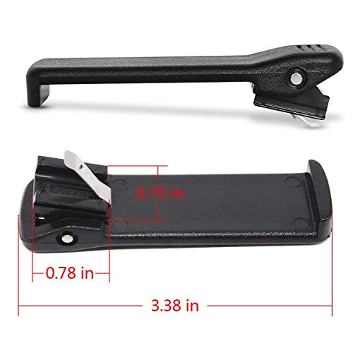 Spring Loaded Belt Clips for Motorola Radios - 2 Pack