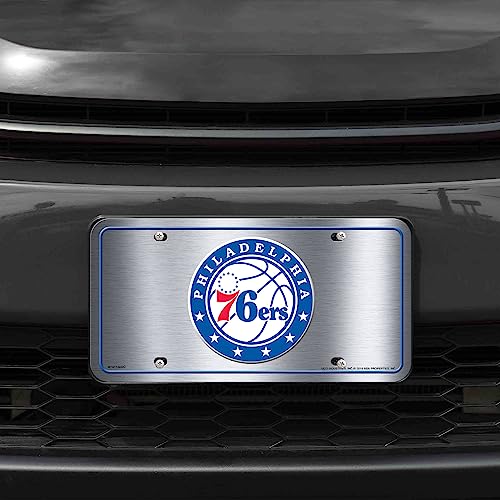 Philadelphia 76ers NBA Basketball Metal Auto Tag - 6" x 12"